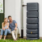 Slim Wood regenton 350 liter wandtank